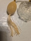 Vintage Decorative Glass Perfume Atomizer Bottle with Gold Top and Tassel — photo 3