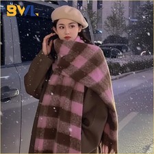 1/2/3PCS Autumn and Winter Korean Checkered Scarf Soft and Thick Design Cozy and
