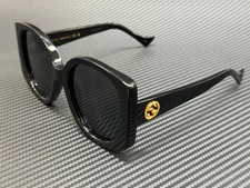 GUCCI GG1257S 001 Black Grey Women's 53 mm Sunglasses