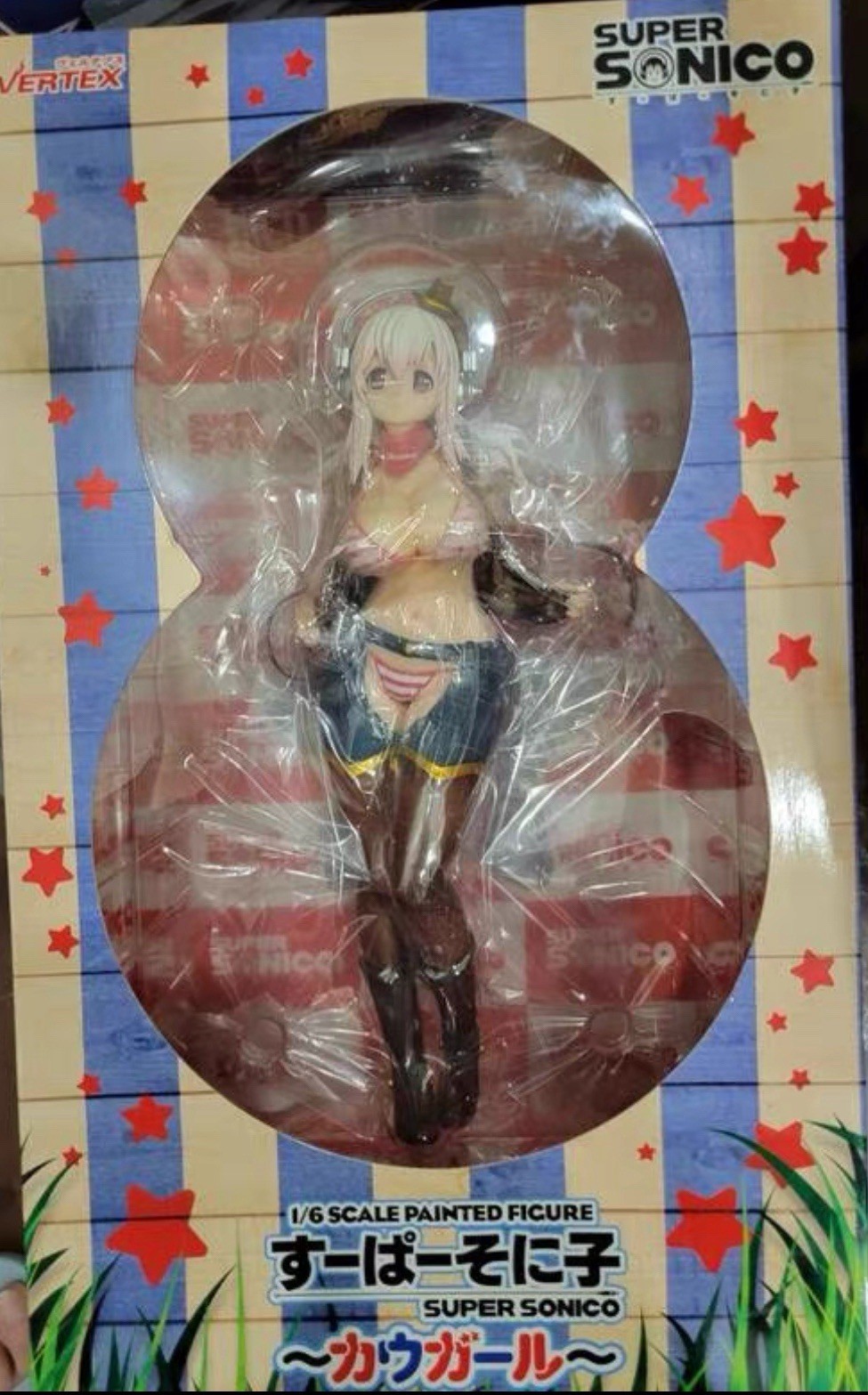 Pre Order Super Sonico 1/6 Cowgirl Vertex Anime Figure old Box rare