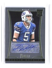 2013 Panini Select Dustin Hopkins Rookie Autographs #183 #/499