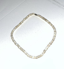 Authentic 1970  s Vintage Puka Shell Necklace Barrel Clasp 18 in necklace