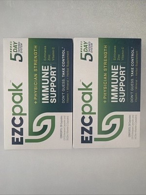 EZCPak Echinacea, Zinc, Vitamin C 5 Day Immune Support Pack 14-Caps EA ( 2PK)