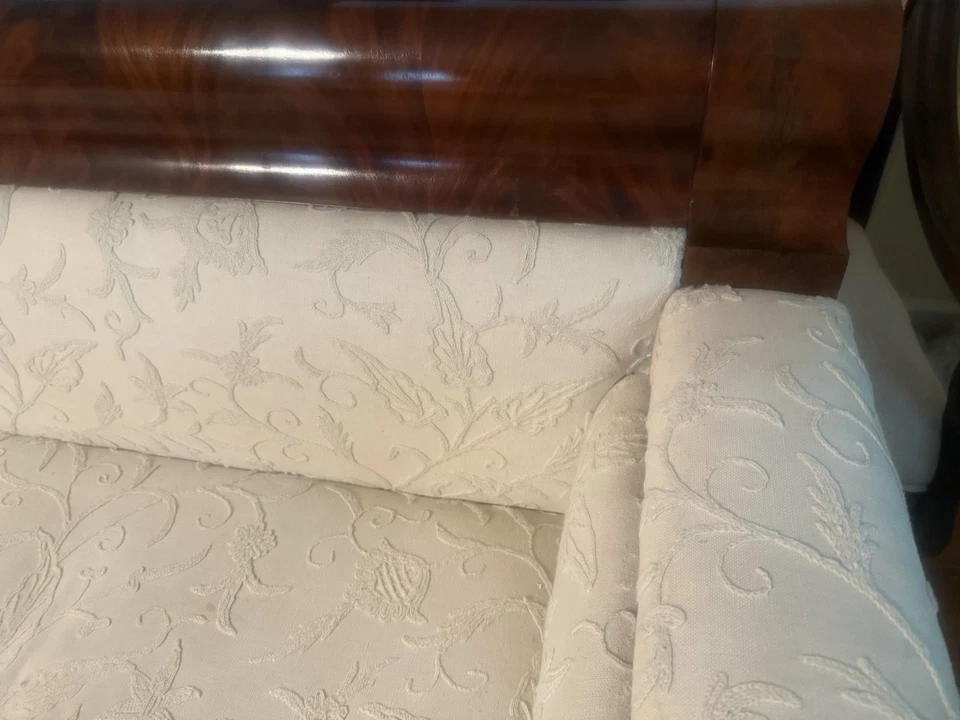 Fabulous Antique Early 1800’s Flame Mahogany Empire Sofa Circa 1830. Rare - Image 2 of 4