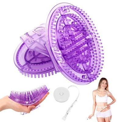 2 Pcs Meridian Massage Brushes Silicone Massage Body Brush for Belly Back Leg...