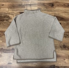 Ann Mashburn Ines Side Funnel-Neck Sweater Medium