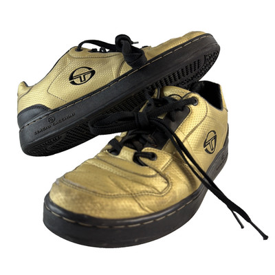 Sergio Tacchini Rare Gold Cash Sneakers Mens 9.5 Fashion Leather Stylish Low Top