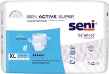 Active Super Unisex  Incontinence Underwear, Size X-Large (47"-63"), 28 Count (2