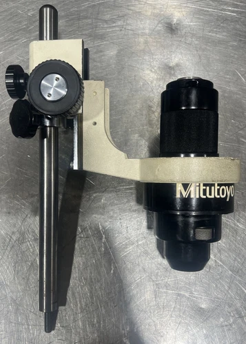 Vintage Mitutoyo Microscope Lens With Mounting Apparatus