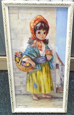 FRAMED PRINT " Flower Seller " By Audrey - Dallas Simpson