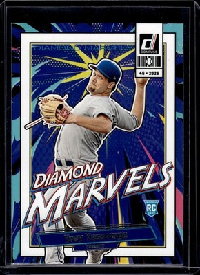 2026 Donruss #15 Trey Yesavage Rookie Diamond Marvels Blue Jays RC
