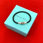 TIFFANY&Co. Paloma's Groove Surfer Bracelet bracelet Silver925 rubber Silver...