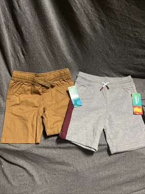365 Kids From Garanimals 2 Pack Boys Size 4 Elastic Waist Shorts Multicolor