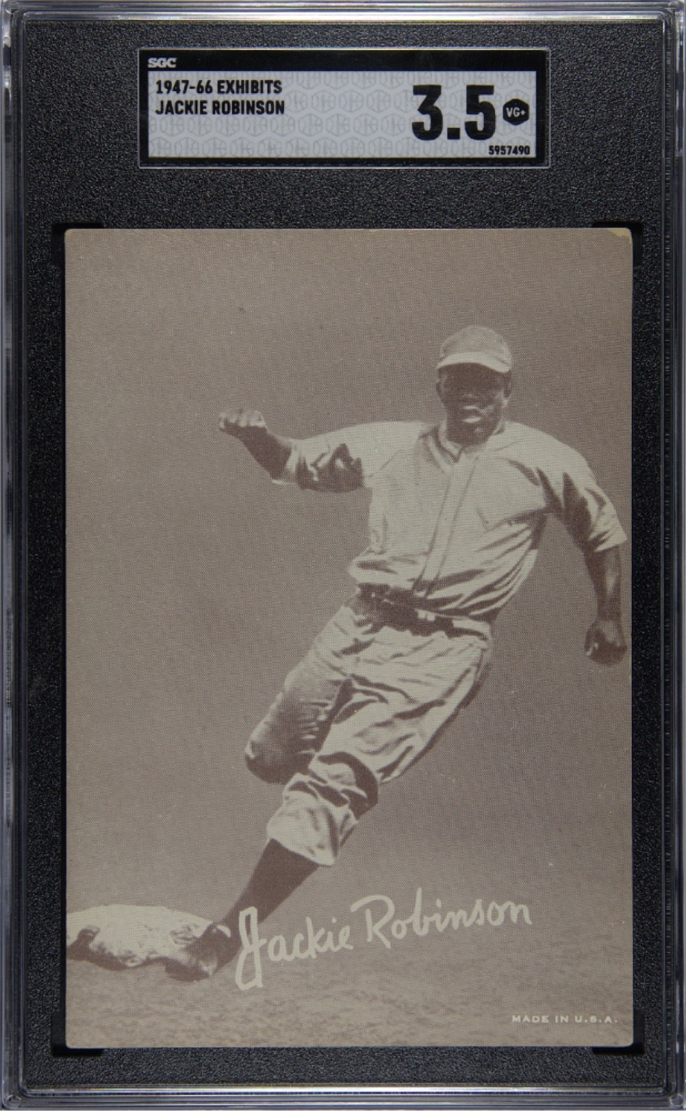 1947-66 Exhibits Jackie Robinson SGC 3.5 (Cert 5957490)
