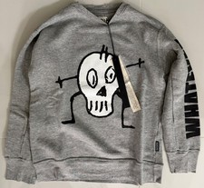 Nununu Skull Sweatshirt kids unisex size 10 -11Y Brand New