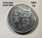 1901 P Morgan Silver Dollar AU