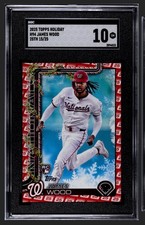 2025 TOPPS HOLIDAY DECEMBER 25TH JAMES WOOD H94 RC 15/25 SGC 10 1 OF A KIND POP!