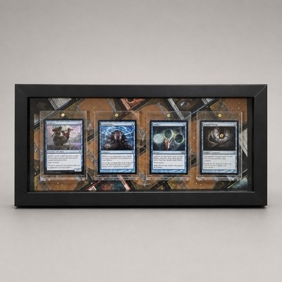 MTG Blue Cantrip 5-Card Magnetic Display Frame Brainstorm Ponder Opt w/ Cards