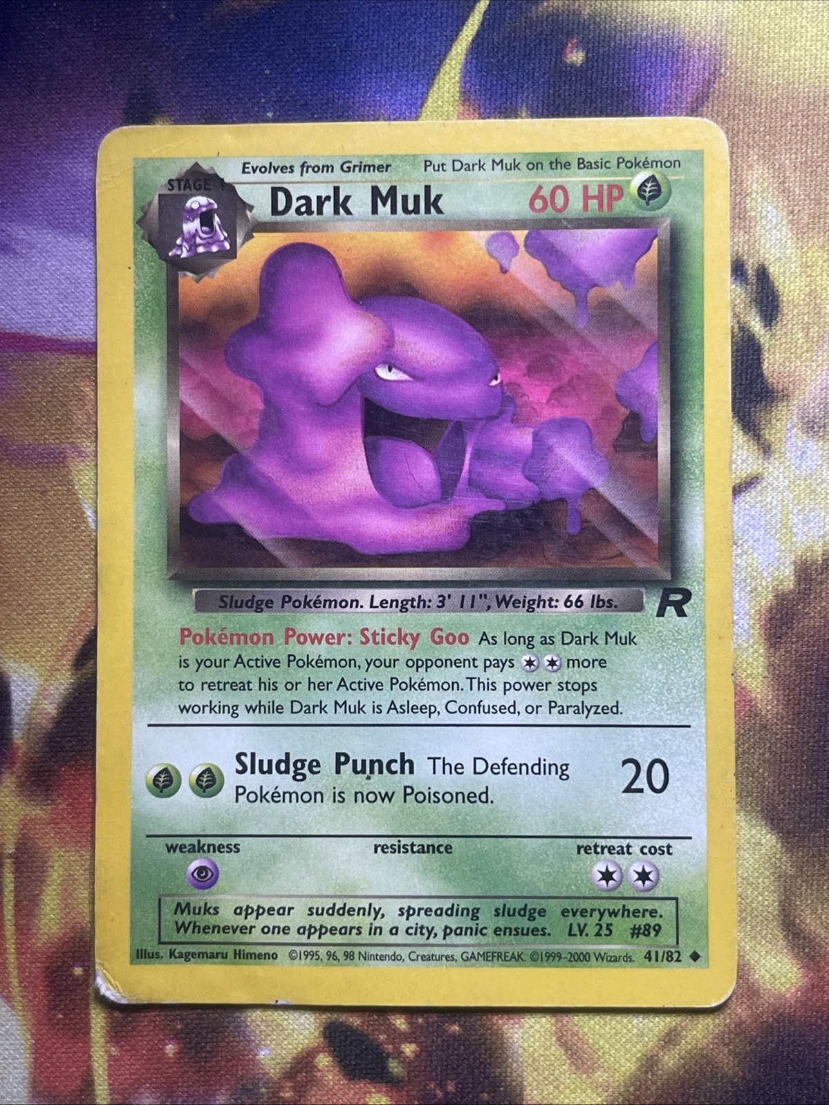 Dark Muk Team Rocket Unlimited 41/82 Pokemon TCG Vintage WOTC