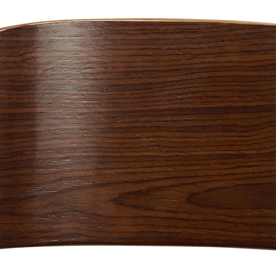 Larsen Black Swivel Bar Stool 26" High Modern Walnut for Kitchen Counter Island - Image 3 of 4