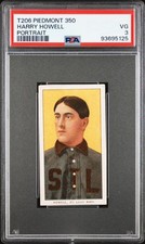 1909-11 T206 PIEDMONT 350 PORTRAIT HARRY HOWELL PSA 3