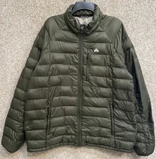 EMS Eastern Mountain Sports Mens 2XL Green Down Insulated Puffer Jacket Hiking