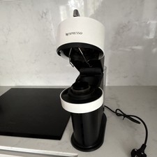 Nespresso Vertuo Pop Capsule Coffee Machine White/Black, Vertuo Compatible Tank