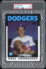 1986 TOPPS SUPER #33 OREL HERSHISER PSA 6
