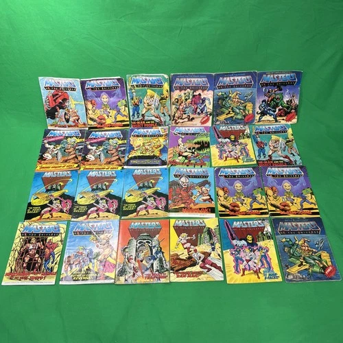 Lot of 24 Vintage He-Man Masters of the Universe MOTU Mini Comic Books