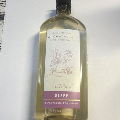 Bath & Body Works Aromatherapy Sleep Rose Lavender Body Wash 10 fl oz