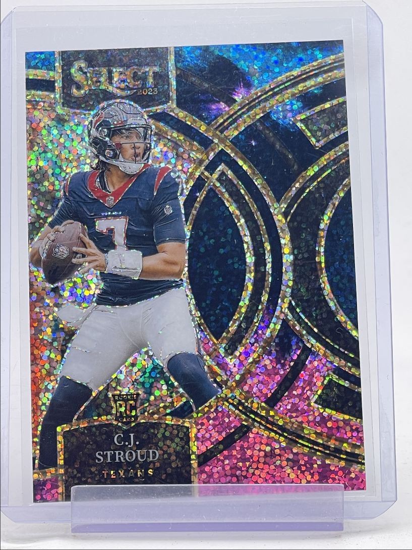C.J. STROUD 2023 SELECT PREMIER LEVEL ROOKIE COSMIC PRIZM SP RC Q3312