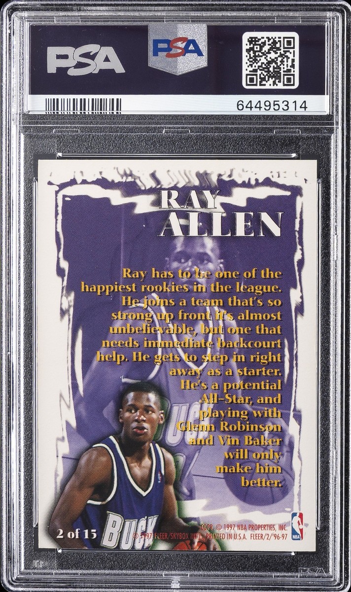 1996-97 Fleer - Rookie Sensations Ray Allen #2 (RC) for sale