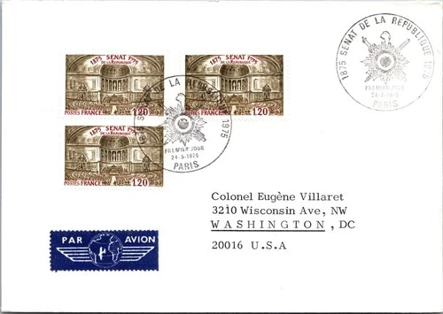 France FDC 1975 Palais du Luxembourg - Paris - J28272