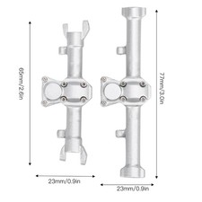 C-1/24 Front Rear Axle Housing Case For Axial SCX24 90081 RC Car Crawler