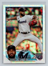 2023 Topps Chrome Logofractor Edition - Sandy Alcantara #74 - Marlins