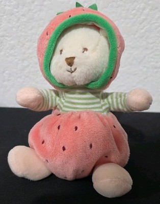 Bukowski Bear Ziggy Strawberry Plush Bean Bag Stuffed Animal Fruit Costume 5  G2