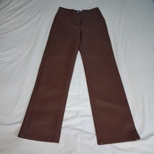Wilfred X Aritzia The Melina Pant High Waisted Vegan Leather Cognac Brown Size 0
