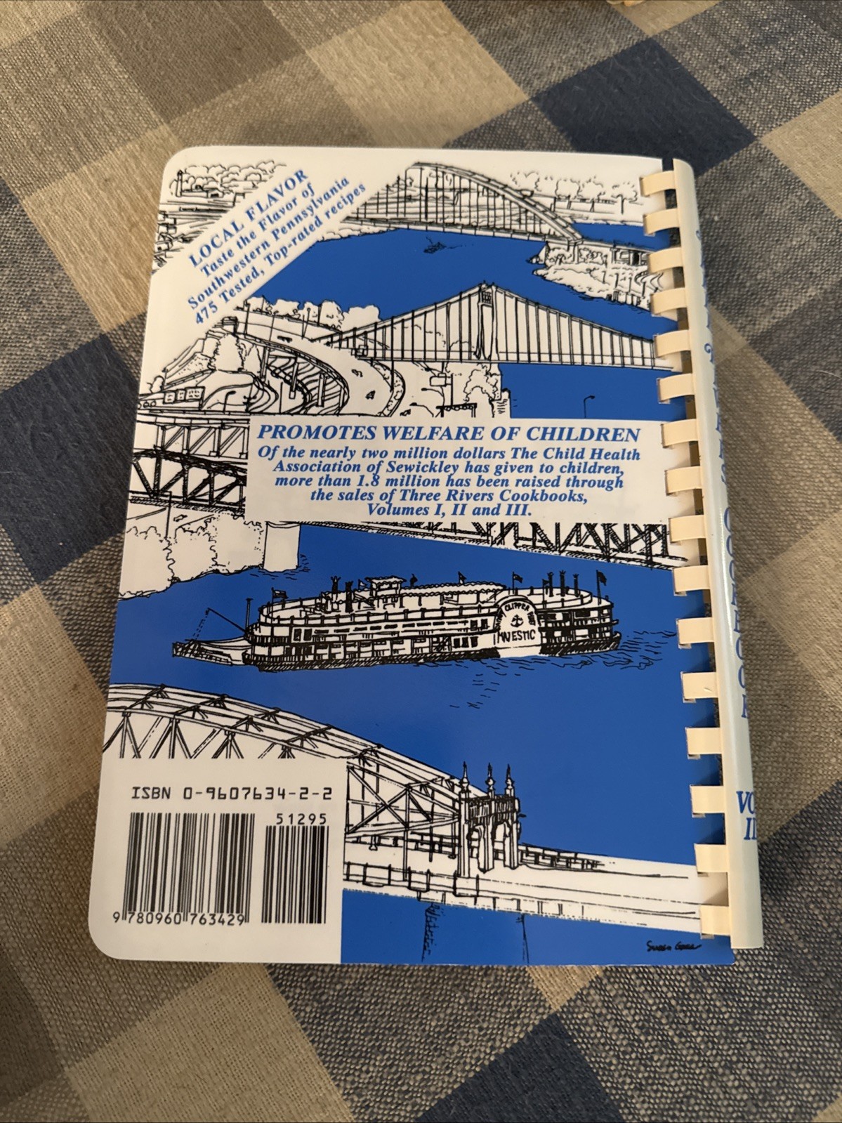 Three Rivers Cookbook Volumes 1, 2, 3 - Taste of Pittsburgh - Vintage Recipes VG