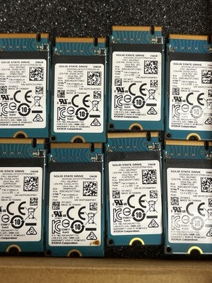 Lot of x10 - Toshiba BG4 256GB NVMe M.2 2242 SSD KBG40ZNT256G PCIe Gen3 x4 OEM