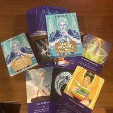 Angel Prayers Oracle Cards & Book by Kyle Gray • Tarot Style • Open Box