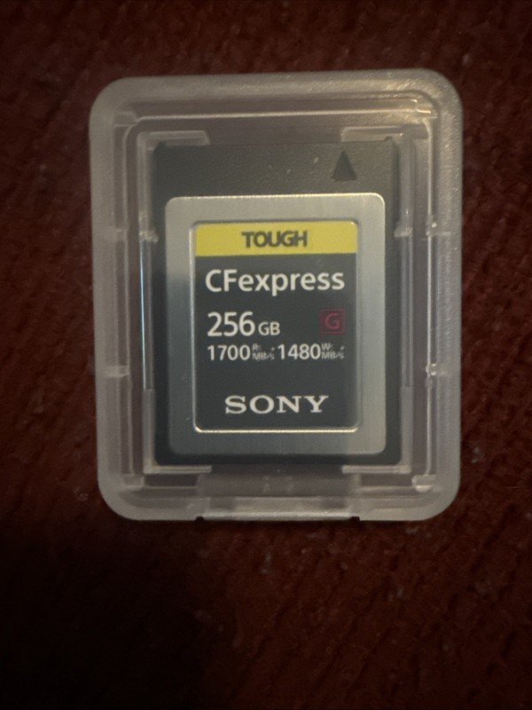 Sony TOUGH CFexpress Type B 256GB (G Series) – 1700MB/s Read / 1480MB/s Write – 