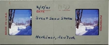 Herkimer New York Feb. 5 1961 Great Snow Storm - Stereo Realist 3D Slide #1430
