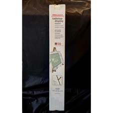 New Office Depot Tabletop Display Easel Black New Metal Portable 14 inches Tall