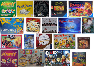 - Brettspiel  Gesellschaftsspiel AUSWAHL: Activity, Pictionary, Scrabble Junior
