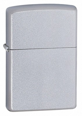 ZIPPO - BENZIN - FEUERZEUG - SATIN CHROM 205 / 60000806 - NEU!