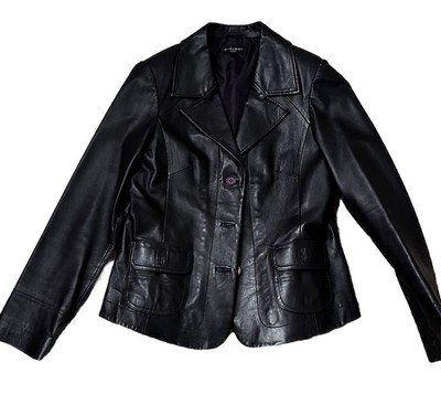 Echtlederjacke dunkelbraun von Project Fashion Größe L Top