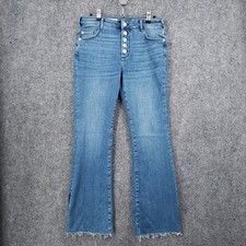 Pilcro And The Letterpress Jeans Womens 29 Blue High Rise Skinny Boot Cut Denim