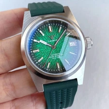 38mm Sapphire Glass NH35 Automatic 20ATM Square Watch Men Texture Face Multicolo