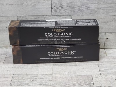 L'Oreal Colorsonic Permanent Hair Dye Cartridge, 5G Medium Gold Brown, 2 pack