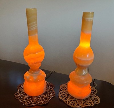 Egyptian Alabaster Lamps